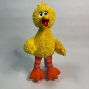 Sesame Street Big Bird Plush Stuffed Animal Yellow Striped Legs Toy